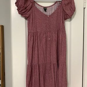 NEVER Worn wild fable pink puff sleeve dress